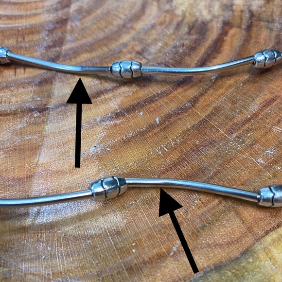 Boho Southwest Sterling Silver and Faux Turquoise Necklace and Bracelet Set - Picture 2 of 5